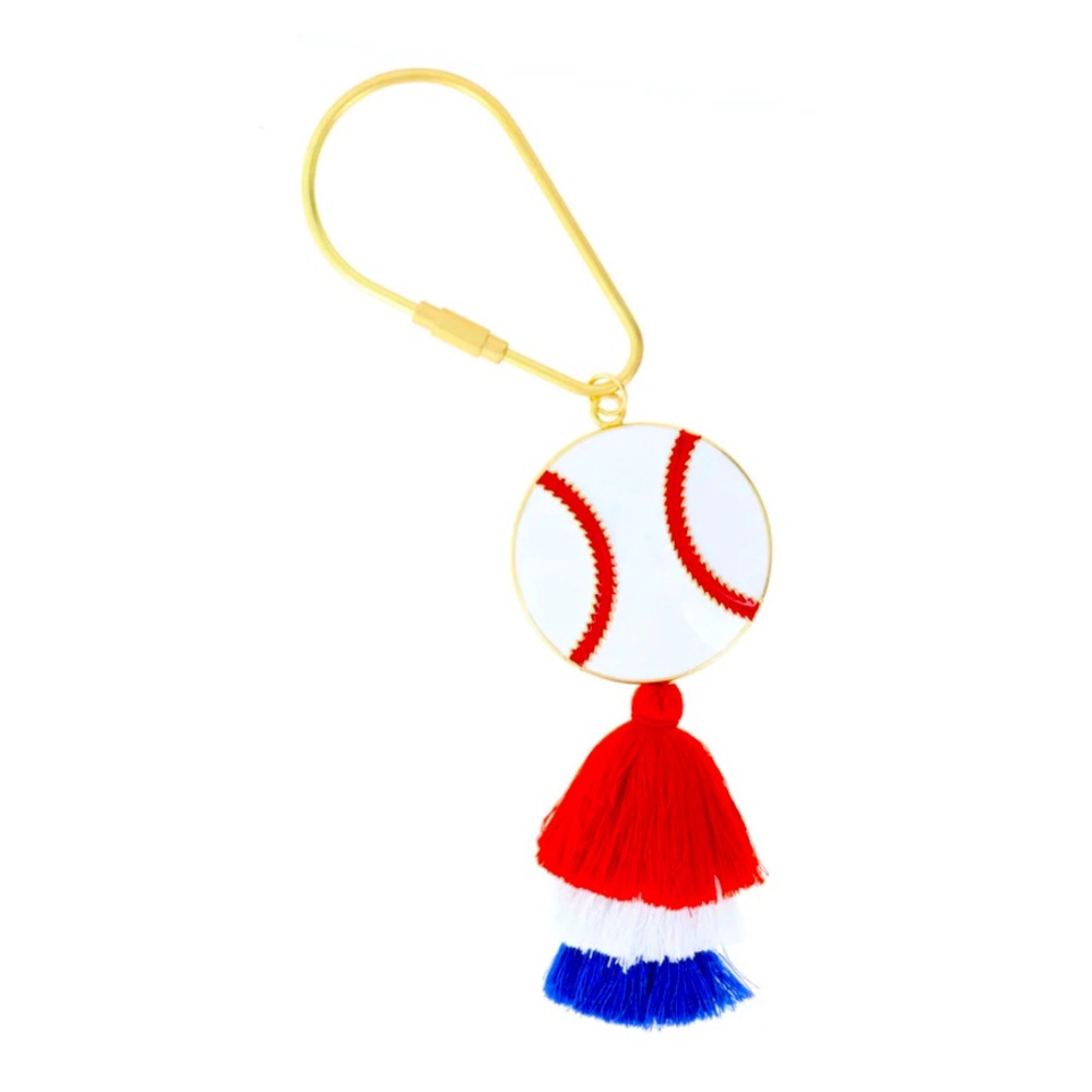 🌼3for 15$🌼 NWT Jane Marie Baseball keychain with tassel ⚾️